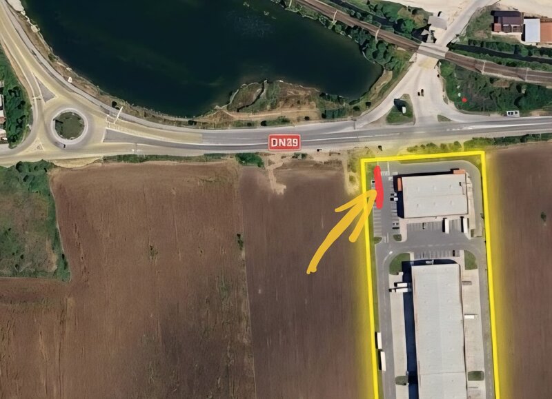 Mangalia  Teren D= 44m La DN39, 2 Mai, 1.15 Ha  Ideal Logistic / Retail